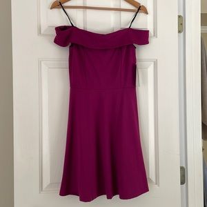 LULU’S Season of Fun Magenta Pink Skater Dress